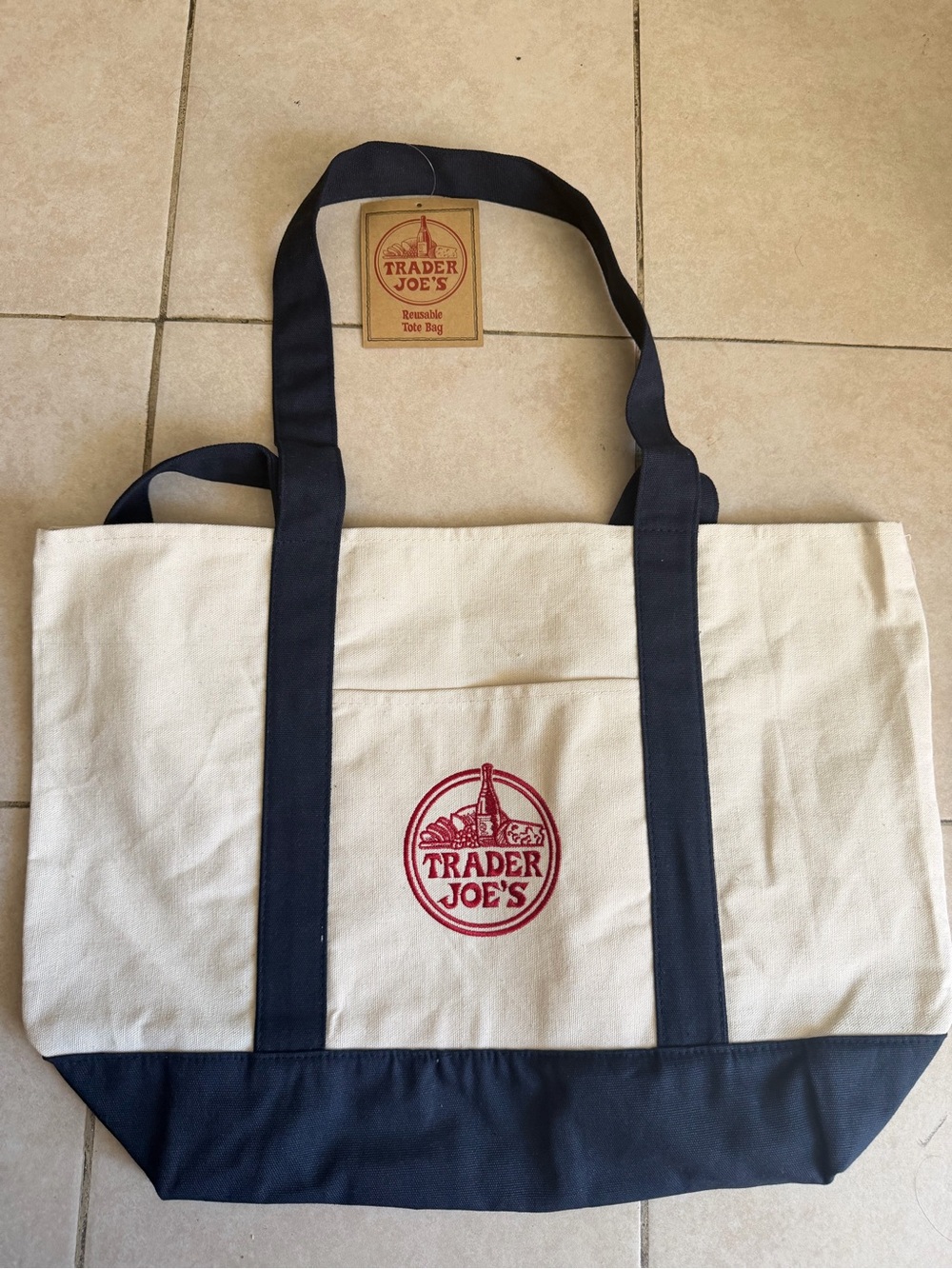 Trader Joe’s canvas tote bag large